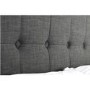 Grey Velvet King Size Ottoman Bed - Sorrento - Julian Bowen