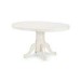 GRADE A1 - Round Extendable Dining Table in Ivory - Seats 6 - Julian Bowen Stamford
