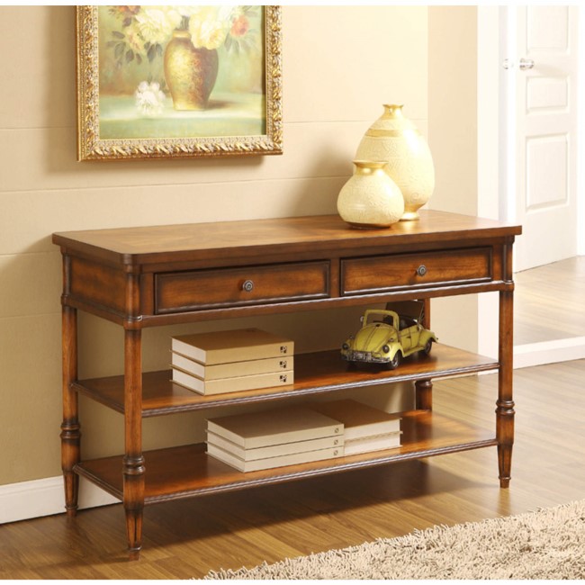 Wilkinson Furniture Stanford Console Table in Chinaberry
