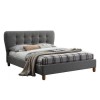 Birlea Stockholm Upholstered Grey Kingsize Bed