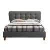 Birlea Stockholm Upholstered Grey Small Double Bed