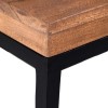 Suri Industrial Nest of Tables in Wood &amp; Black Metal - Set of 3