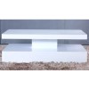 GRADE A2 - Tiffany White High Gloss Rectangular Coffee Table with LED Lighting 