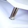 GRADE A2 - Tiffany White  High Gloss Asymmetrical Coffee Table