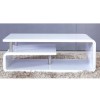 GRADE A3 - Tiffany White  High Gloss Asymmetrical Coffee Table