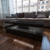 GRADE A3 - Tiffany Black High Gloss Rectangular Coffee Table with LED Lighting