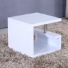 Tiffany High Gloss White Square Lamp Table
