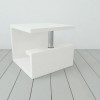 Tiffany High Gloss White Square Lamp Table