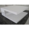 GRADE A2 - Tiffany White High Gloss Square Rotating Top Coffee Table
