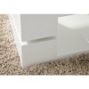 Tiffany White High Gloss Square Rotating Top Coffee Table