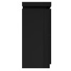 Black Gloss Shoe Cabinet with LED - 24 Pairs