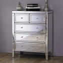 Valencia Mirrored 6 Drawer Wide Chest | Furniture123