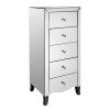 LPD Valentina Mirrored 5 Drawer Chest of Drawers