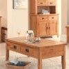 Heritage Furniture Cherbourg Rustic Oak Small Coffee Table With Drawers