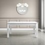 GRADE A1 - White High Gloss Dining Table 6 Seater Extendable - Vivienne