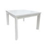Small White Gloss Flip Top Dining Table - Seats 2-6 - Vivienne