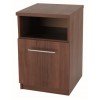 One Call Furniture Walnut Bedside Chest with Door