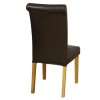Seconique Dunoon Pair of Roll Back Dining Chairs in brown