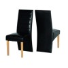 Seconique G5 Pair of Chairs - Black PU