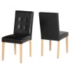 Seconique Aspen Pair of Chairs in Black Faux Leather