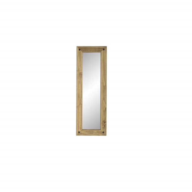 Seconique Corona Long Wall Mirror - Distressed Waxed Pine