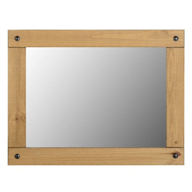 Seconique Corona Large Wall Mirror in Distressed Waxed Pine