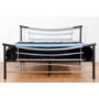 Seconique Celia Double Bed Frame in Black/Silver