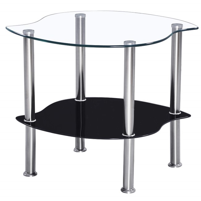 Seconique Colby Clear Lamp Table