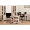 Oak Shelving Unit with Open and Closed Storage - Seconique Cambourne
