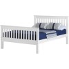 White Scandi King Size Bed Frame with Footboard - Monaco - Seconique