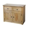 Seconique Panama Solid Pine Sideboard with 2 Doors &amp; 2 Drawers with Natural Wax Finish