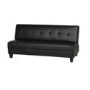 Seconique Vanya Sofa Bed - Black PVC