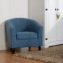Seconique Tempo Tub Chair in Blue Fabric