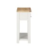 Slim Console Table in Cream &amp; Oak with Drawers - Willow