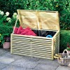 Rowlinson Patio Wooden Garden Furniture Storage Box