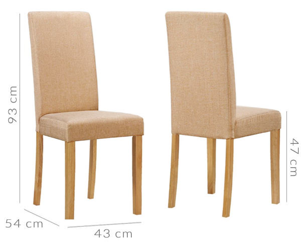 New Haven dining chair dimensions
