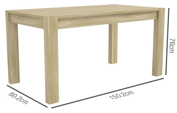 Bailey Dining Table Dimensions