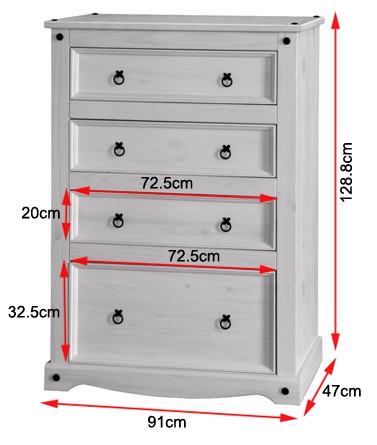CRW514 Chest with dimensions
