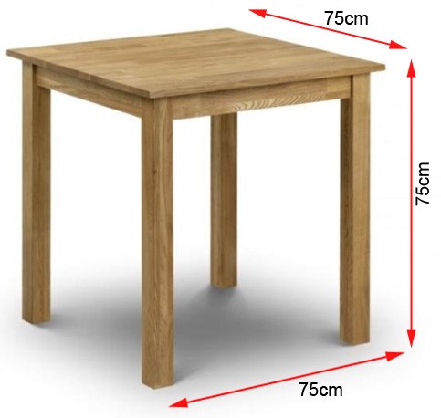 FOL067584 Coxmoor Solid Oak Square Dining Table