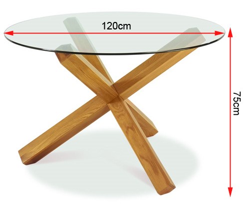 Lyon Round Glass Table