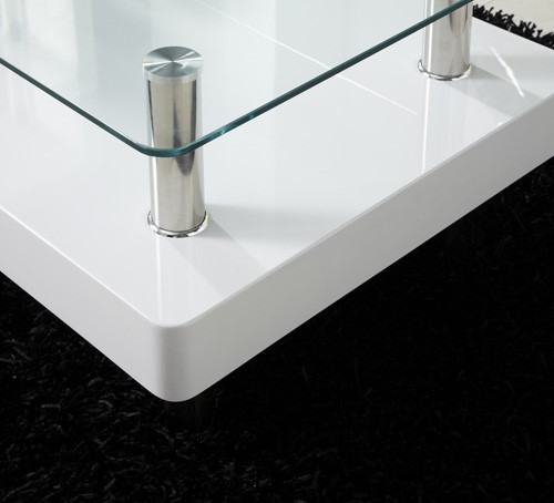 QJ148 Glass top table detail