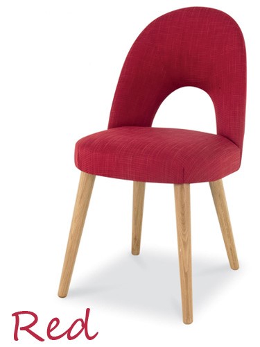 Red Oslo Oak chair