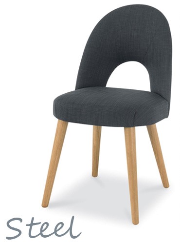 steel Oslo Oak chair