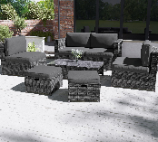 Grey Rattan Garden Furniture
