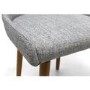 Set of 2 Grey Fabric Dining Chairs - Capri