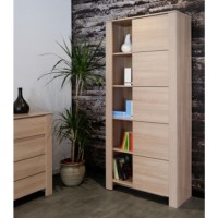 Parisot Nolita 1 Door Bookcase in Bruges Effect
