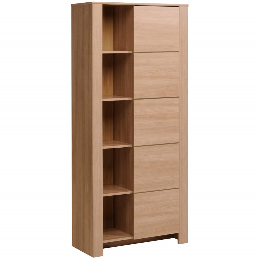 Parisot Nolita 1 Door Bookcase in Bruges Effect