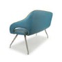 GRADE A1 - Vintage Faux leather Bench in Teal