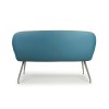 GRADE A1 - Vintage Faux leather Bench in Teal