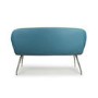 GRADE A1 - Vintage Faux leather Bench in Teal